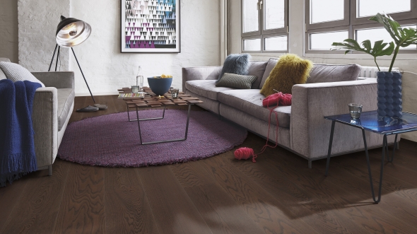 Паркетна дошка Floor360 Дуб Brazilian Brown 1-пол.